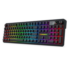 Redragon K762 PRO Wireless 104-Key Gasket Gaming Keyboard, Screen & Knob | Easy- picture