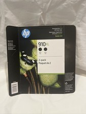 Genuine HP 910XL 2 pack Dual BLACK High Yield Ink Cartridge Exp 2024 picture