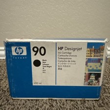 Genuine HP 90 C5058A Black Ink Cartridge NEW OEM SEALED 07/2008 picture