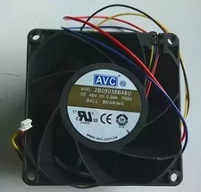 1PCS AVC 2B08038B48U 48V 0.58A 8038 4-wire Industrial PC Cooling Fan picture