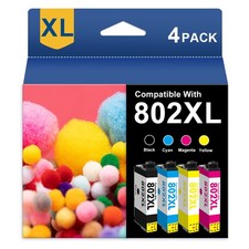 4Pack 802XL Ink Cartridges For Epson WorkForce Pro WF-4720 WF-4730 WF4734 WF4740 picture
