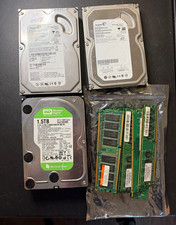  Lot 3 Desktop Hard Drives WD 1.5TB Seagate 160GB 120GB + DDR2 RAM Memory picture