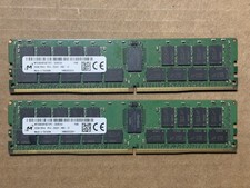 LOT 2x Micron 32GB 2Rx4 DDR4 PC4-2933Y REG ECC Server RAM MTA36ASF4G72PZ-2G9E2UI picture