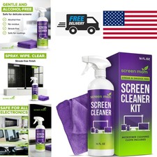 Versatile Screen Cleaner Spray 16oz for Electronics with Scratch Free Cloth picture