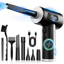Compressed Air Duster-3 Gear Adjustable 100000RPM Electric Air Duster with LED L picture