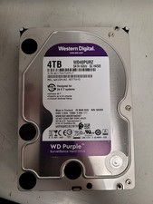 Western Digital WD purple surveillance Hard drive 4tb WD40PURZ used WCC7K6TUH9J7 picture