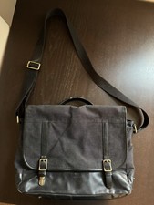 Fossil Commuter Evan Messenger Charcoal Gray Laptop Computer Bag - SBG1197016 picture