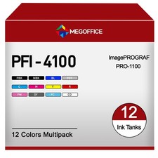 MEGOFFICE PFI4100 Ink Cartridge Replacement for High Yield, 12-pack picture
