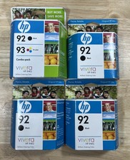 OEM HP - HP 92 & 93 Tri-Color & Black Printer Cartridges - Lot of 4 Boxes picture