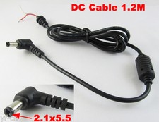 4pcs 1.2M Right Angle 5.5x2.1mm DC Power Plug Connector Cord Cable w/Lock Ring picture