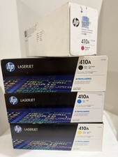 Genuine HP 410A OEM LaserJet Toner Cartridge 4 Set Black, Cyan, Magenta, Yellow picture