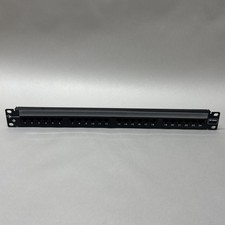 Siemon HD6‑24 Cat6 24‑Port Flat Patch Panel • T568A/B, 110, Rear Cable Manager picture