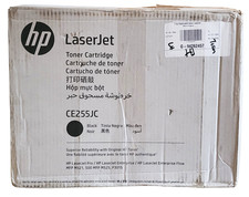 HP LaserJet CE255JC Black Toner Cartridge New Sealed With Open Rough Box picture