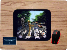 STAR WARS DROID BEATLES ABBY ROAD CUSTOM MOUSE PAD DESK MAT HOME SCHOOL GIFT  picture