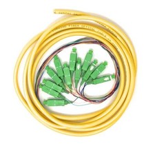 12 Strand Singlemode SC APC Fiber Pigtail 3M for Splice Fiber Optic Patch Cable picture