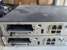 Lot of (2) Cisco 1841/K9 Integrated Router with WIC-1DSU-T1 V2 & 32MB Flash picture