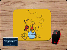 WINNIE THE POOH HONEY BEE CUSTOM MOUSE PAD DESK MAT PC GAMING HOME SCHOOL GIFT picture