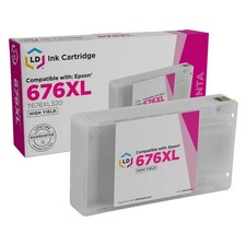 LD T676XL320 676XL Reman Magenta HY Ink Cartridge for Epson WP-4530 WP-4540 402 picture
