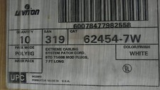 Leviton 62454-7W extreme cabling system patch cord  box of 10 picture