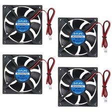 4Pcs 8025 Cooling Fan 80X80X25Mm DC 24V Cooler Brushless Fan 80Mm Fan XH2.54 2Pi picture