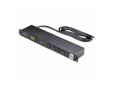 StarTech.com 16NM8-RACK-MOUNT-PDU 125V/15A 8ft (2.4m) 1U 16-Outlet Horizontal Ra picture