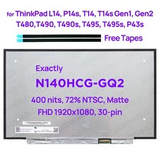 14.0-inch LCD Screen Exact INNOLUX N140HCG-GQ2 FRU 01YN156 400nits New Original picture