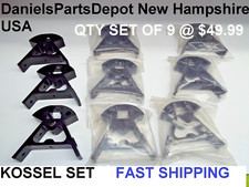 SET 9 KOSSEL DELTA BLACK ALUMINIUM CORNER FITTING BRACE FRAME VERTICAL BASE NEW picture