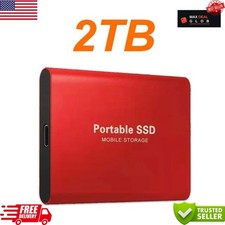 External SSD 1TB 2TB 4TB Portable Hard Drive USB 3.0 Type-C High Speed PC Mac US picture