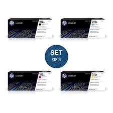 HP 212A Toner Set Genuine W2120A W2121A W2122A W2123A M554 M555 MFP M578 Sealed picture