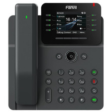 Fanvil V62 Pro Prime Business IP Phone, 2.8 Color Screen, HAC Wireless Black picture