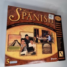 Learn Spanish Your Way Interactive Comprehensive Bx SET 5 CD Workbook Microphone picture