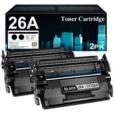 2-Pack  26A CF226A Toner with Chip for HP 26A M426fdw M402n M402dne M402dw  picture