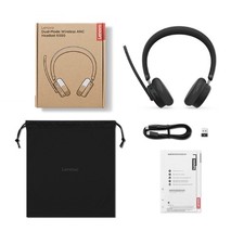 Lenovo Dual-Mode Binaural On-Ear Wireless ANC Headset Black 4XD1S19777 picture