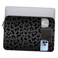 13-14 Inch Laptop Sleeve Bag with Pocket, Water Resistant Case 14inch Black-D2 picture