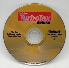 ⭐️ Intuit Quicken TurboTax Deluxe 1999 Software Installation CD - PC CD-ROM picture