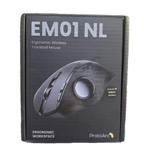 ProtoArc EM01 NL Ergonomic Wireless Trackball Mouse Bluetooth 2.4G Rechargeable picture