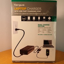 90-Watt Universal LAPTOP CHARGER + USB Targus APA32US Tablet Smartphone Charger picture