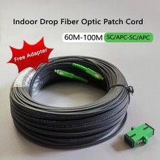 Indoor FTTH Drop Fiber Optic Cable Single Mode  SC/APC-SC/APC 60M-100M picture