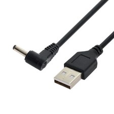 CABLECY USB 2.0 Male to Right Angled 90 3.5mm 1.35mm DC Power Plug DC 5v Cable picture