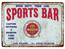 FSU Florida State Sports Fans Welcome Mouse Pad Tin Sign Art On Mousepad picture