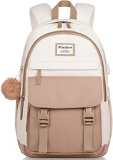 School Backpack for Teen Girls, Cute College Backpacks 15.6 inch, Beige Khaki  picture