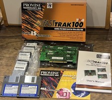 Promise Technology FastTRAK 100 TX4 / 66MHz PCI RAID Card In Box W/ Cables ETC picture