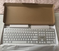 Cherry KC 6000C Wired Slim Mac Keyboard - Silver/White US picture