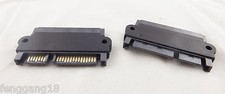 10x SATA 22P 7+15Pin Male Plug to SATA 22Pin 7+15P Female Jack Convertor Adapter picture