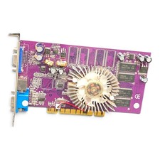AGP card GeForce FX 5200 128MB GF05200A8D11G-MP4AIA PNY FX5200 PNY Tech Untested picture