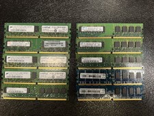 Lot of 18 DDR2 Desktop RAM 1GB 2GB PC2-5300 PC2-6400 Mixed Brands ECC picture