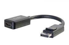 Cables to Go  54322 8in C2G/Cables to Go DisplayPort M to HDMI F BLK New in Pkg picture
