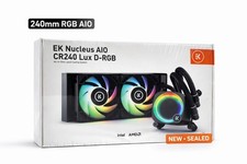EK Nucleus CR240 Lux D-RGB 240mm AIO CPU Liquid Cooler Intel AMD NEW picture