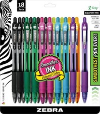 Ballpoint Pens Zebra Z Grip Retractable 1.0mm Assorted Fashion picture