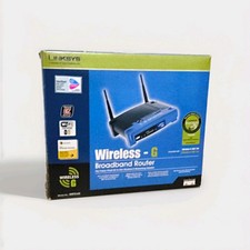 Vintage Linksys WRT54G Wireless-G Router V2.2 2.4GHz 802.11g 4-Port Complete picture